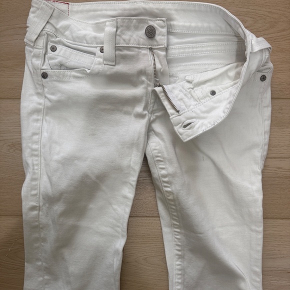 True Religion Joey Flap Pocket Bootcut White 31 - Picture 6 of 12